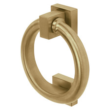 satin brass finish traditional ring door knocker
